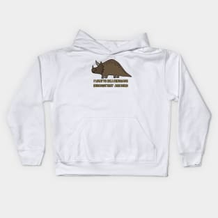 Dinosaur drawing Kids Hoodie